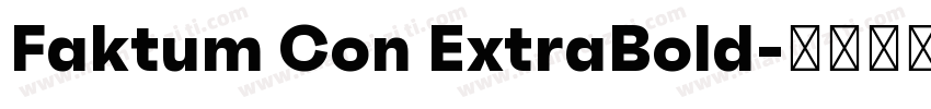 Faktum Con ExtraBold字体转换